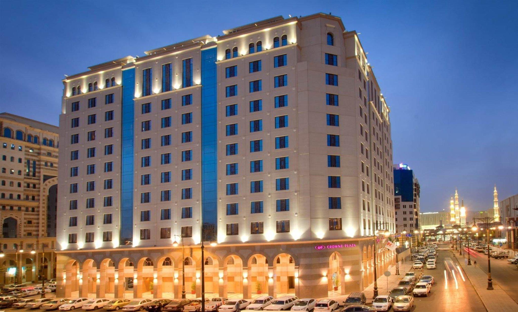 The hotel at night