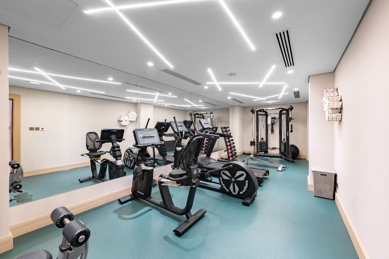 The fitness room