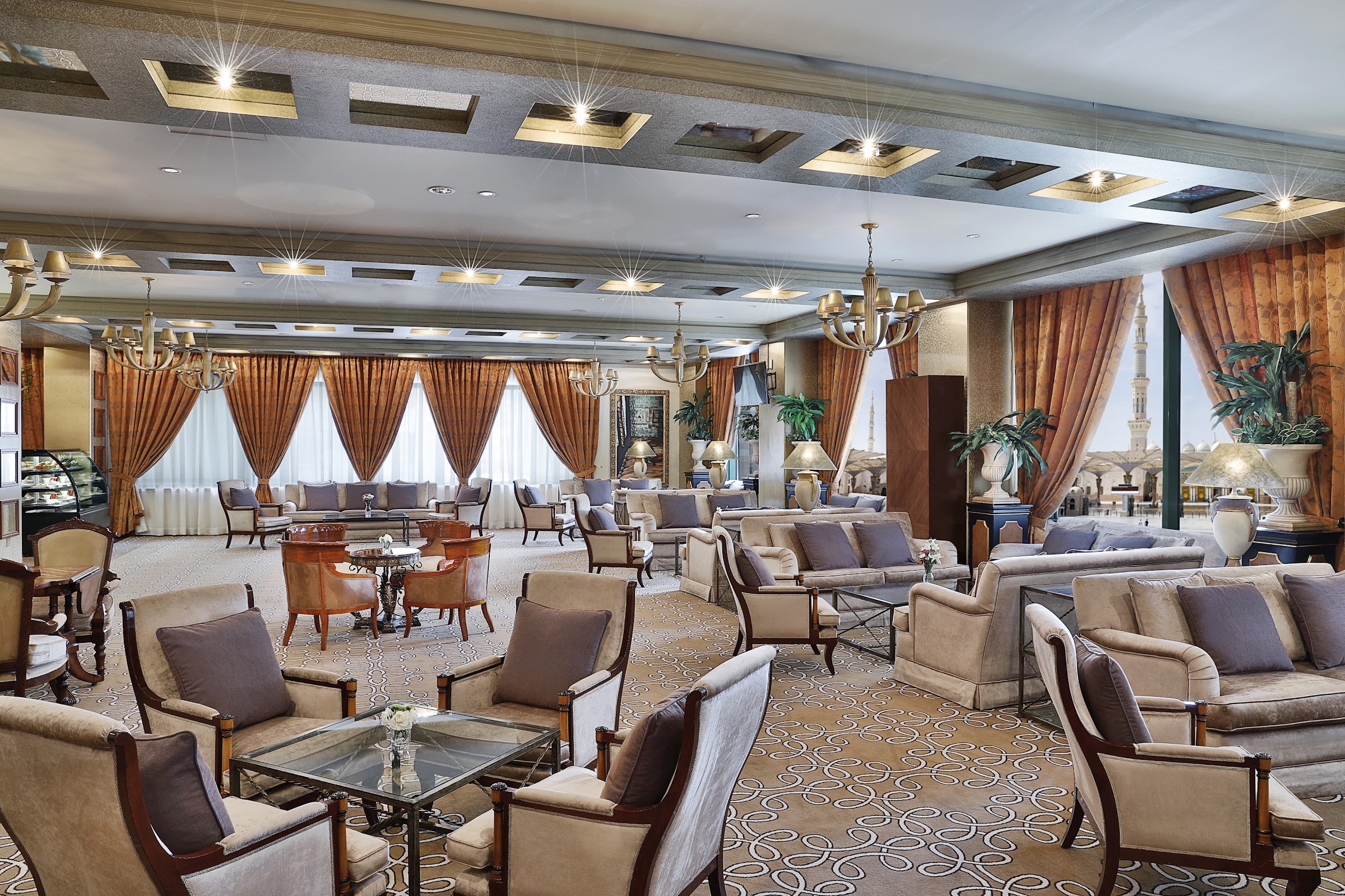 The lobby lounge