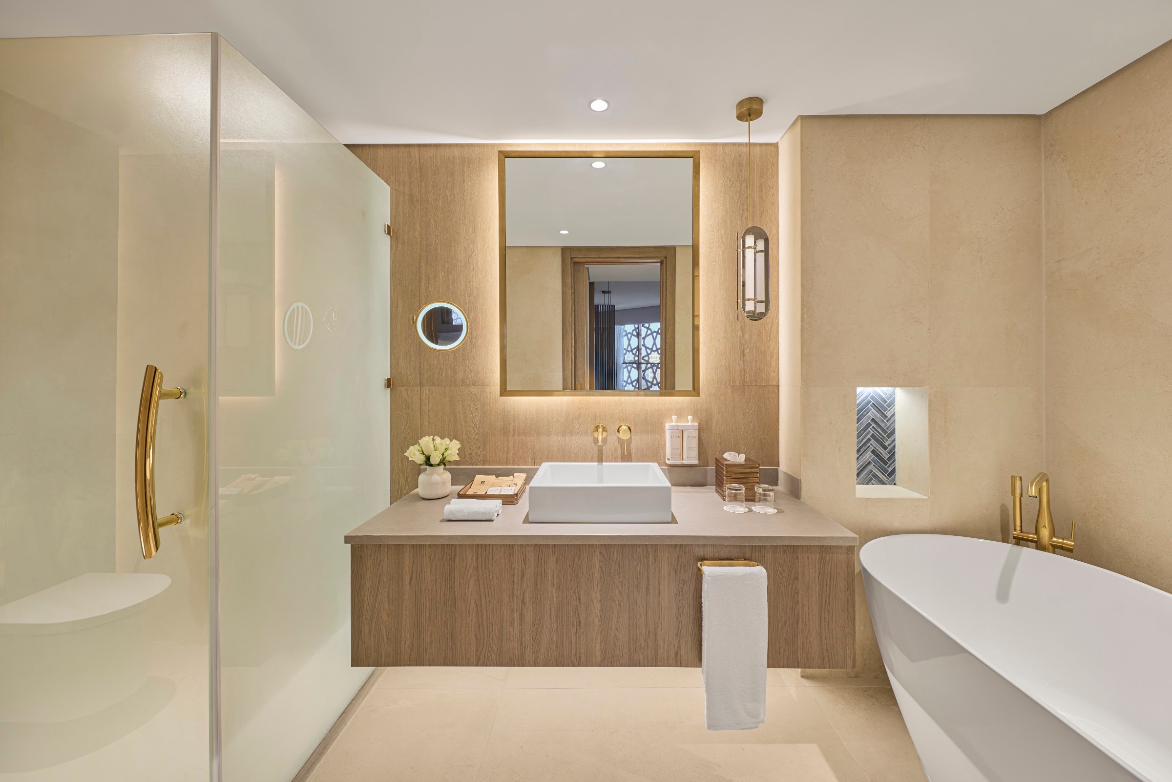 A room's bathroom