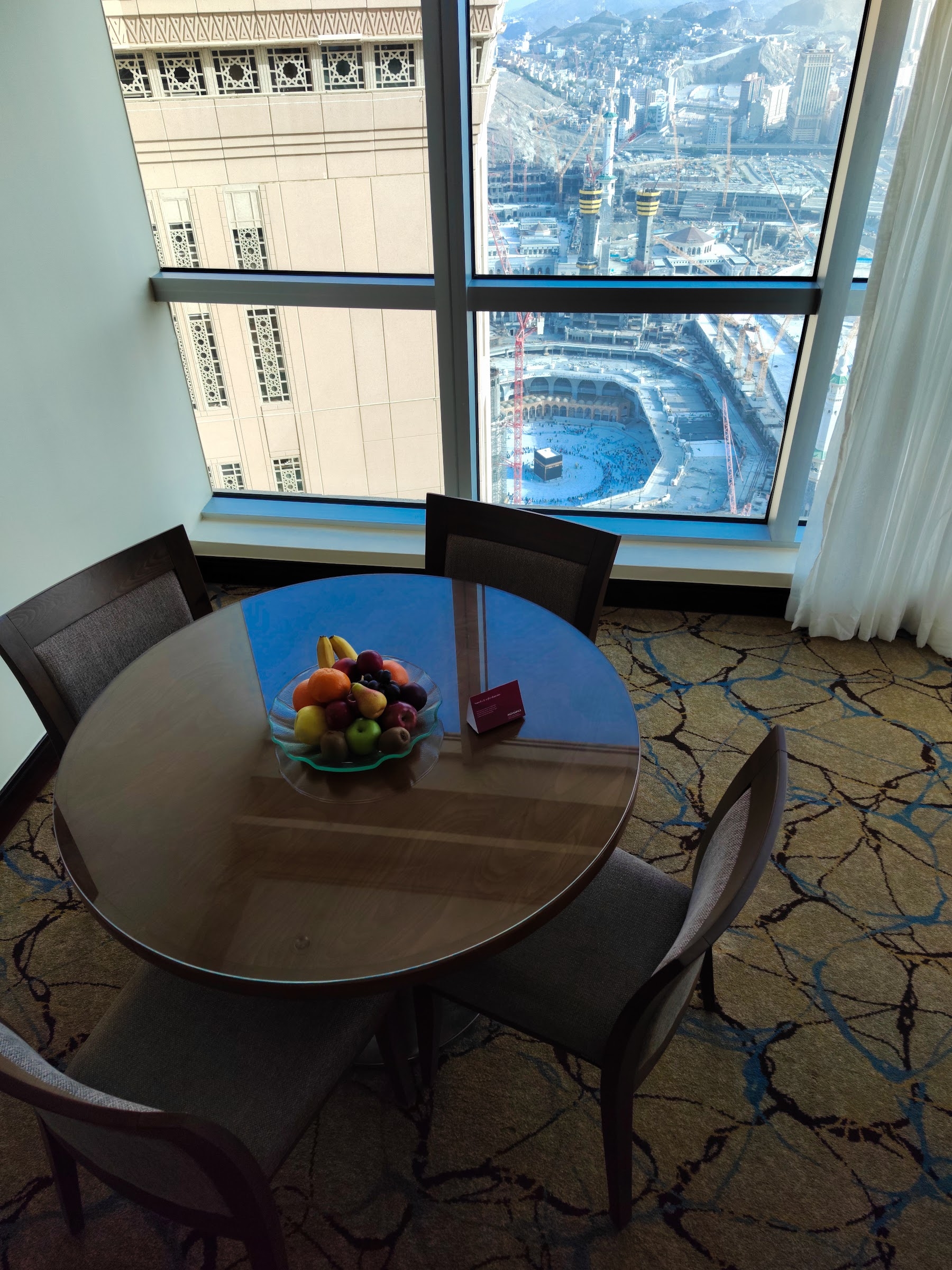 La Kaaba vue de la fenêtre d'une chambre
