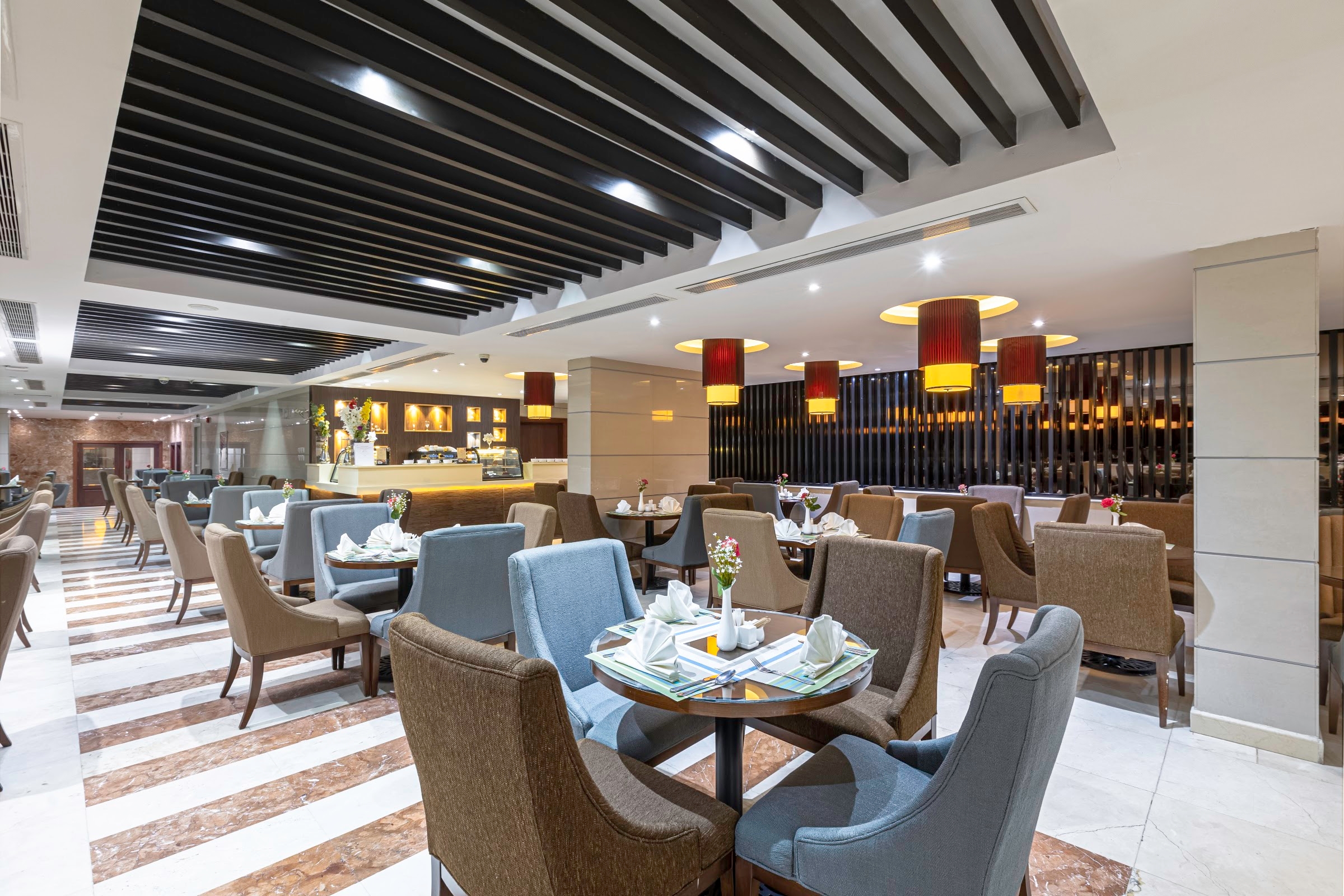 The hotel's restaurant