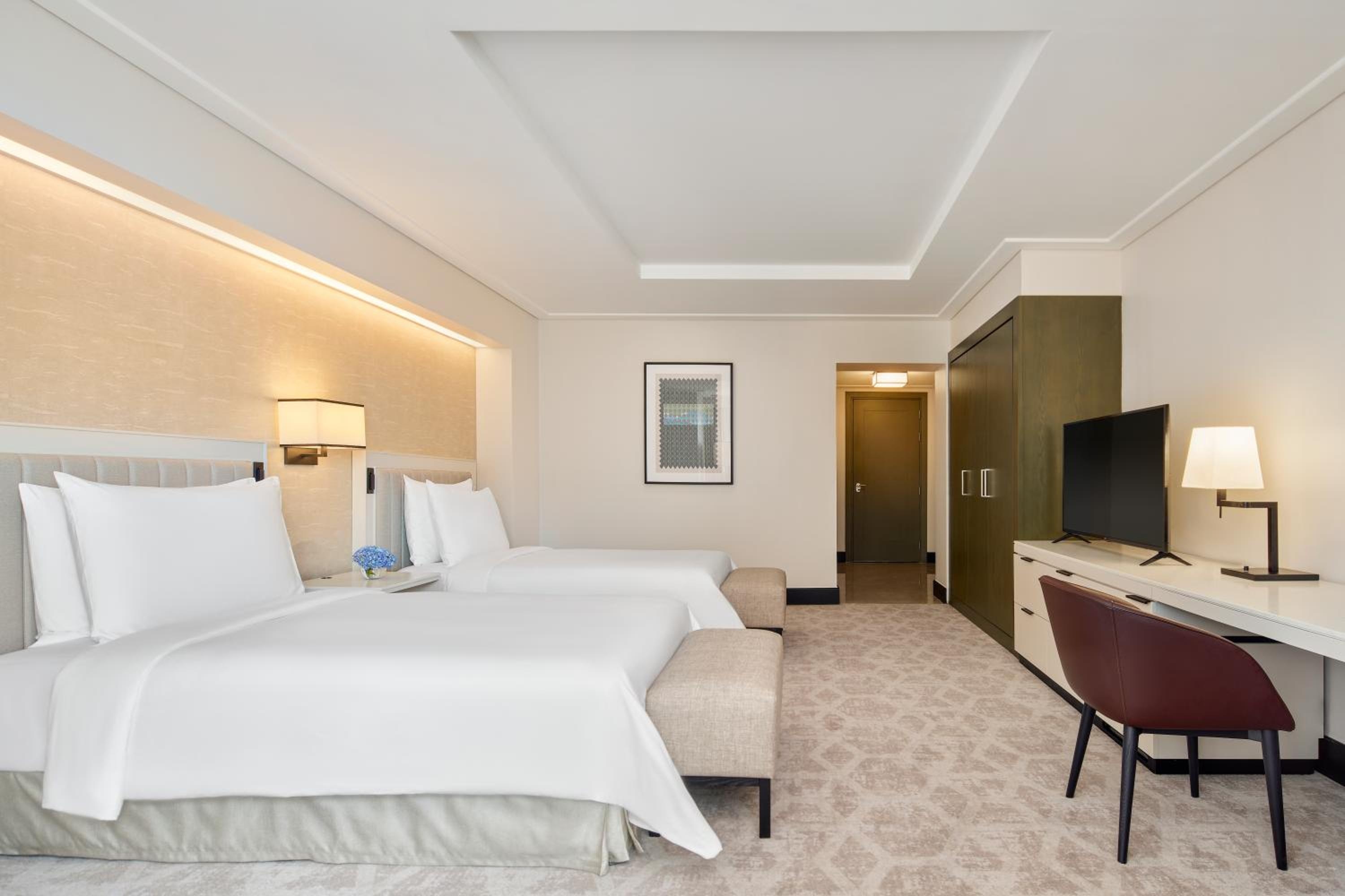 L'une des chambres de l'hôtel