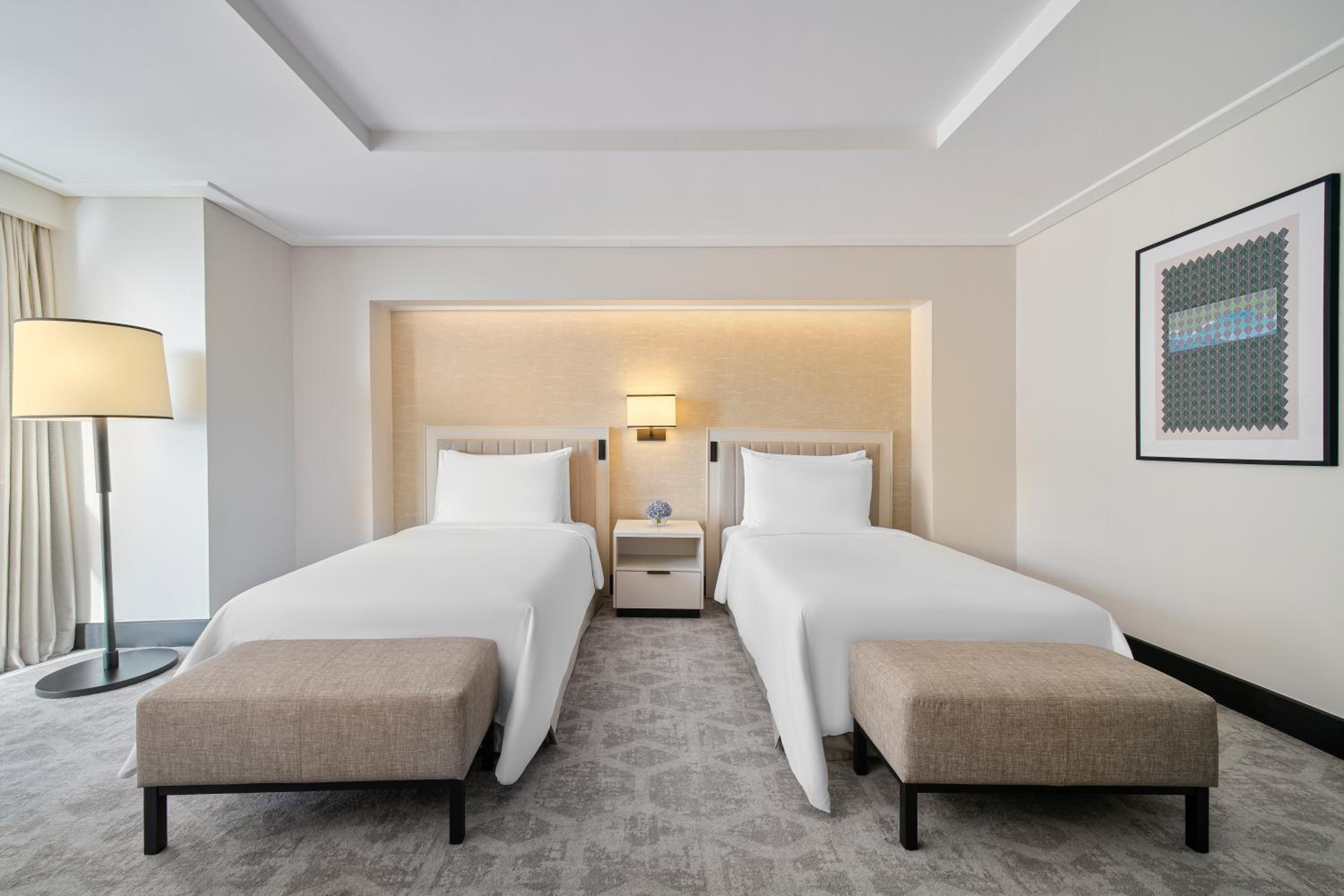 L'une des chambres de l'hôtel