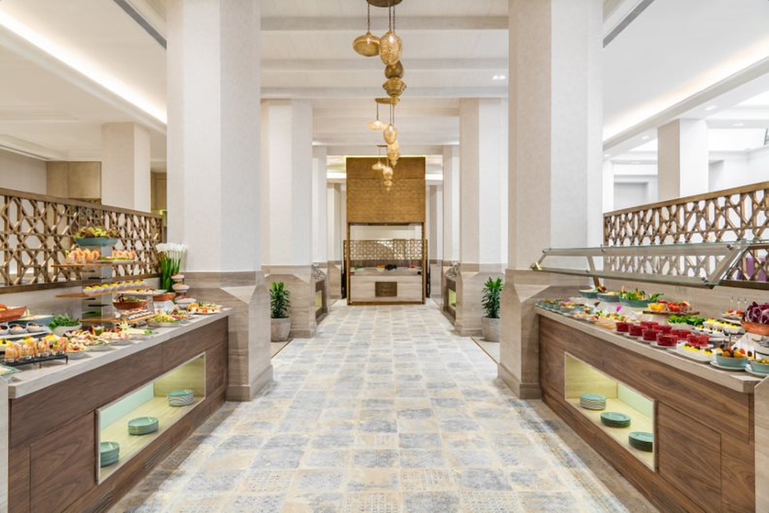 The hotel's restaurant