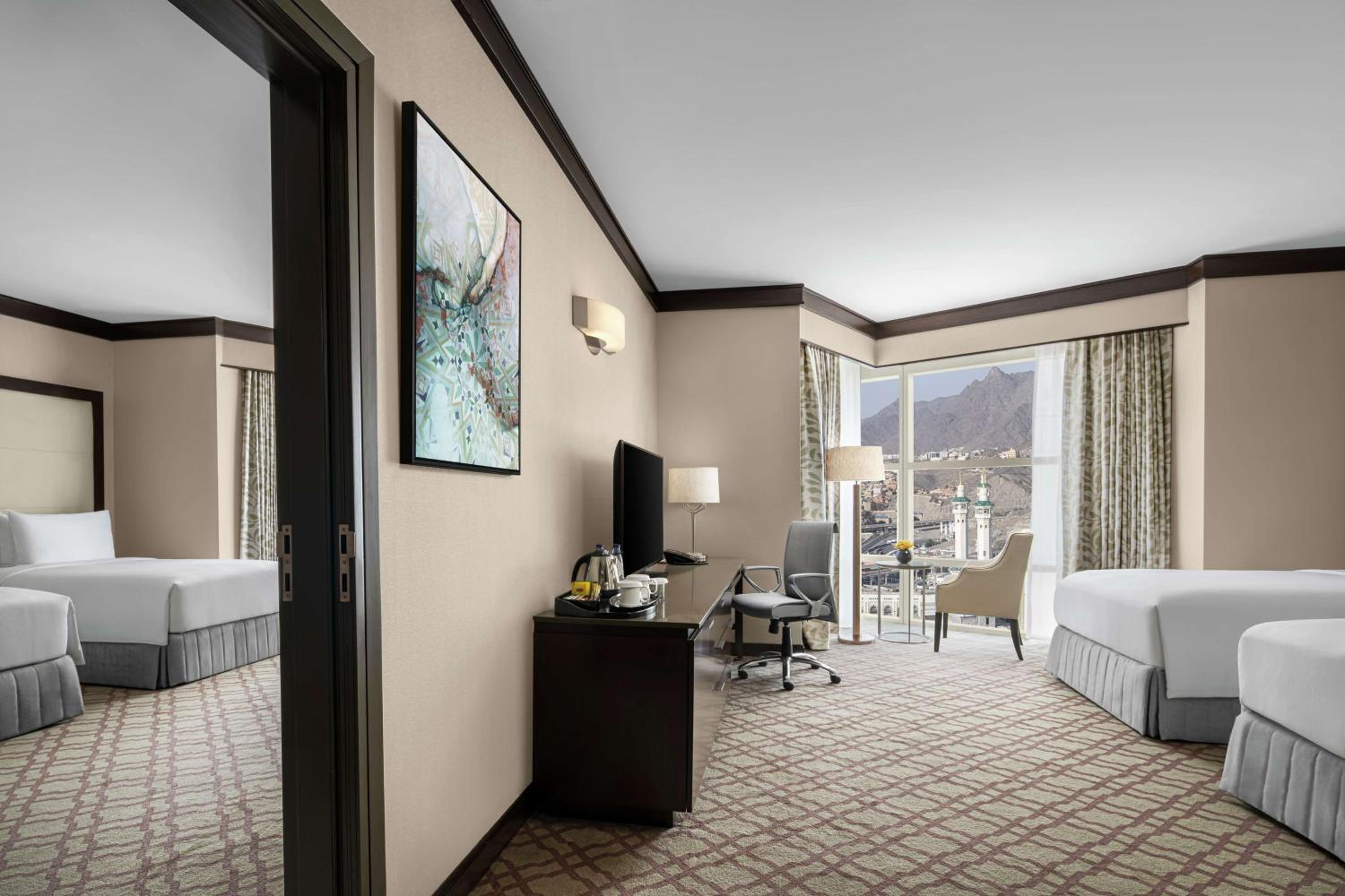 L'une des chambres de l'hôtel